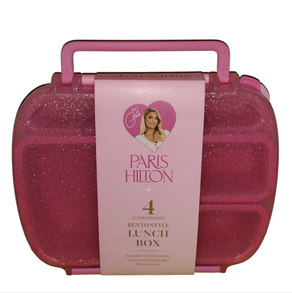 Paris Hilton Glittery Pink Lunch Box